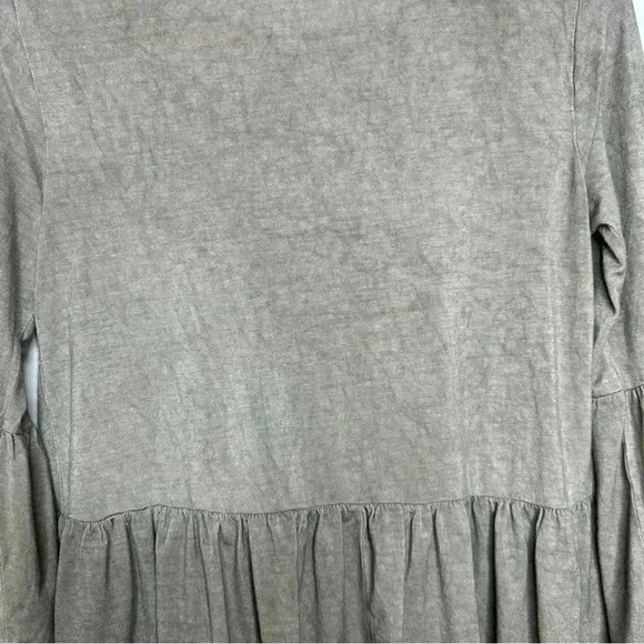 Dee  Elle Peplum Boho Top Ruffles Brownish Grey Size Small - Picture 14 of 16